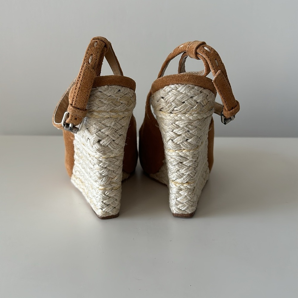 AUTHENTIC Giuseppe Zanotti Suede Wedges Size US 6.5/ EU 36.5 - Picture 3 of 9